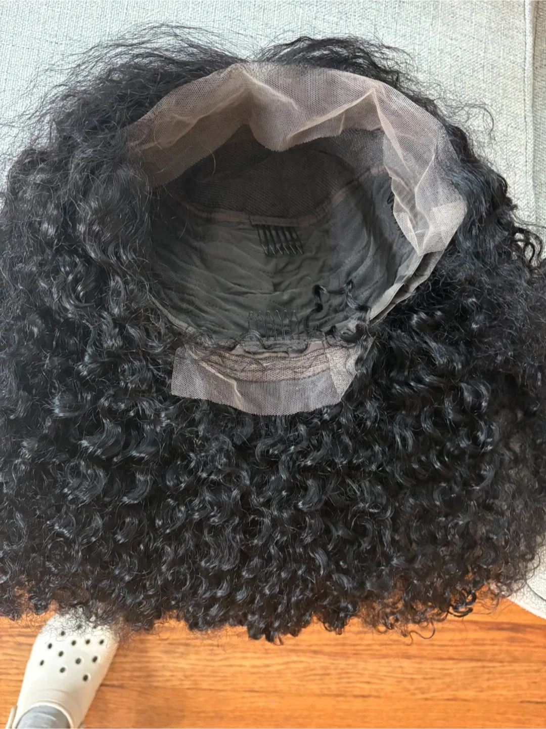 kinky-curly Half| 100% human hair wig| 28 Inches image indicator(3)