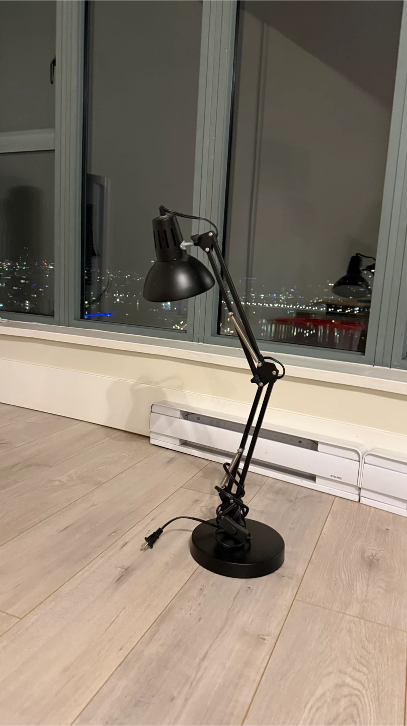 Work Lamp "Pixar"-style.  Black