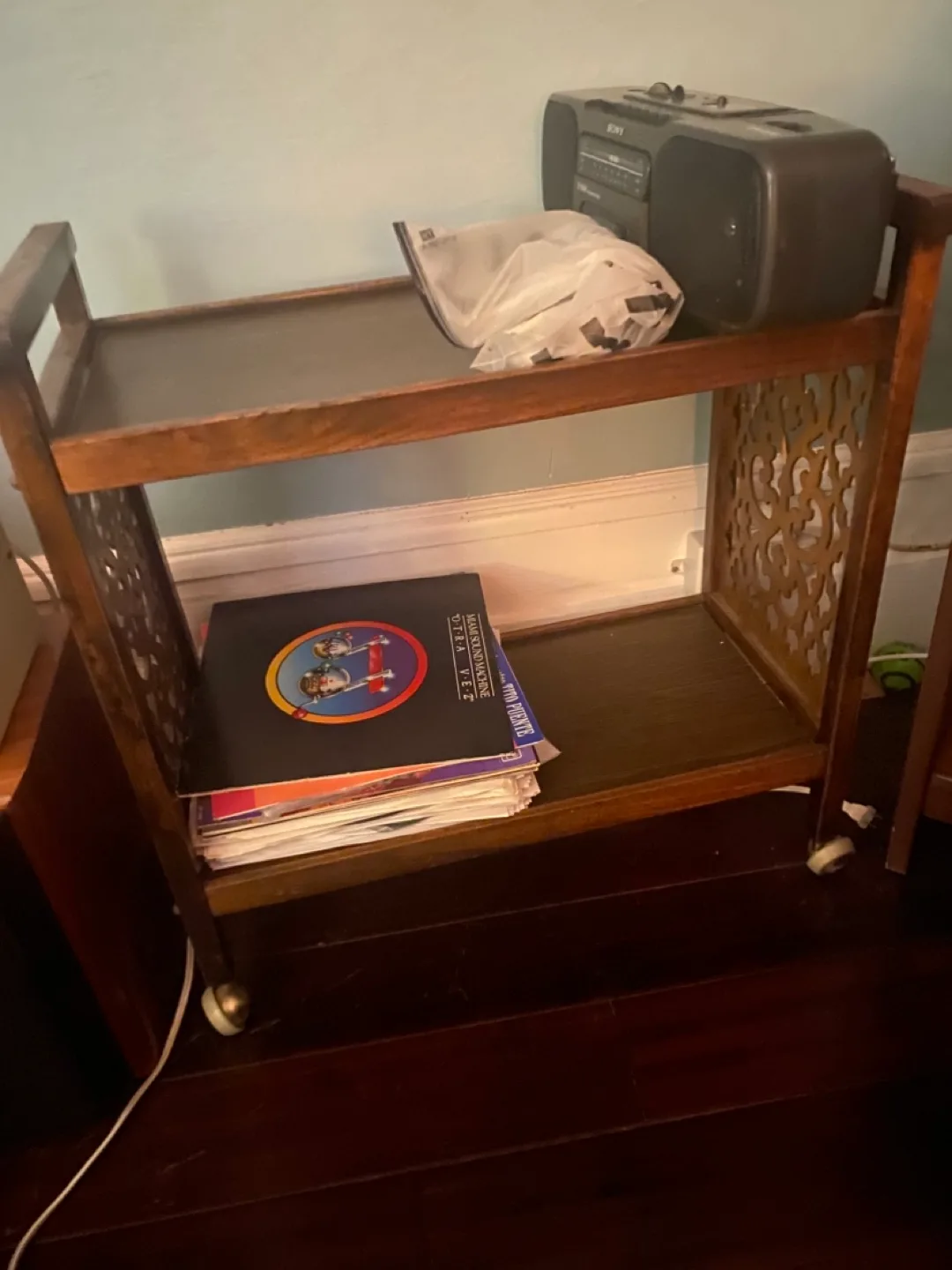 Mid century furniture Rolling cart table thumbnail
