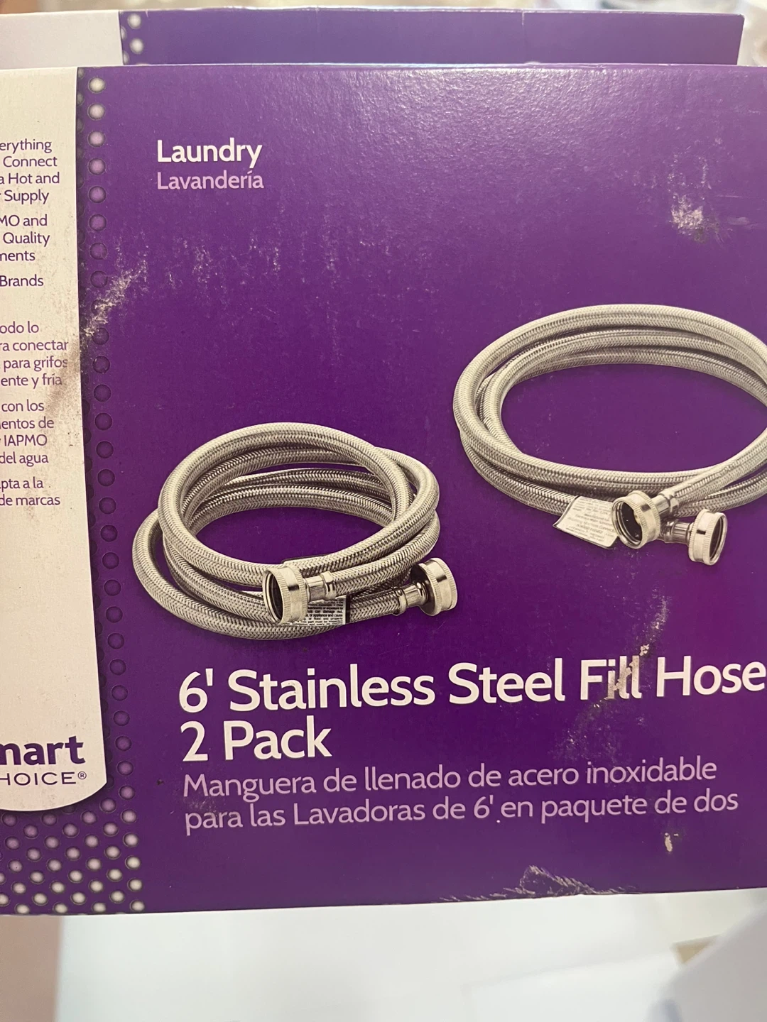 6' Stainless Steel Fill Hose 2 Pack
