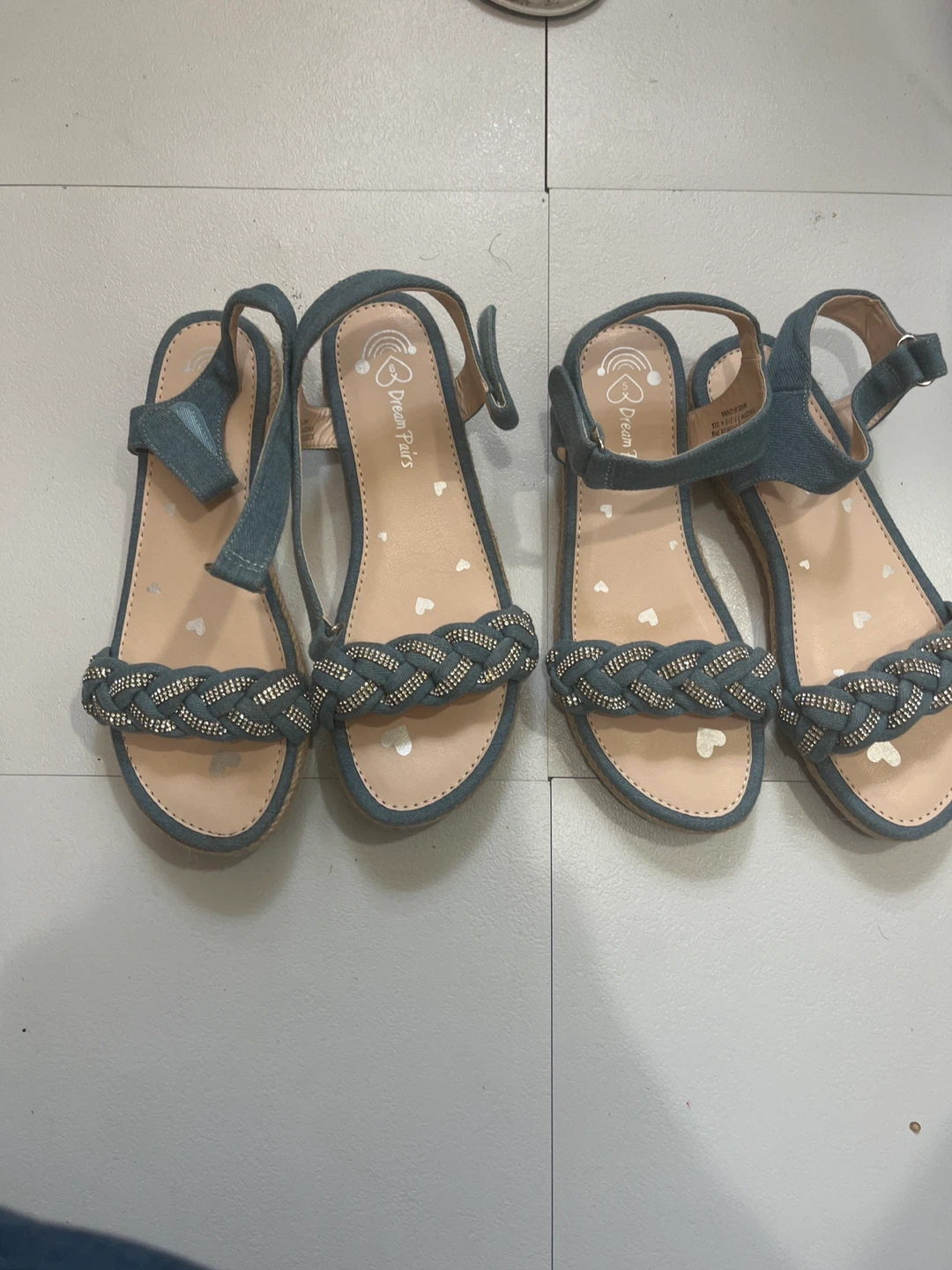 Dream Pairs Girls' Blue Sandals