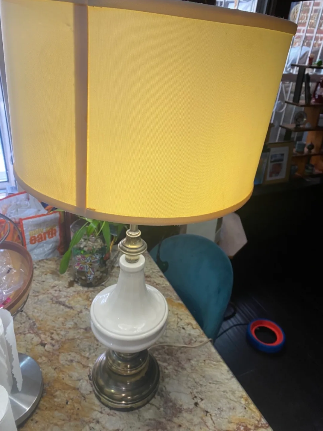 Lamp brass mcm table lamp image indicator(2)