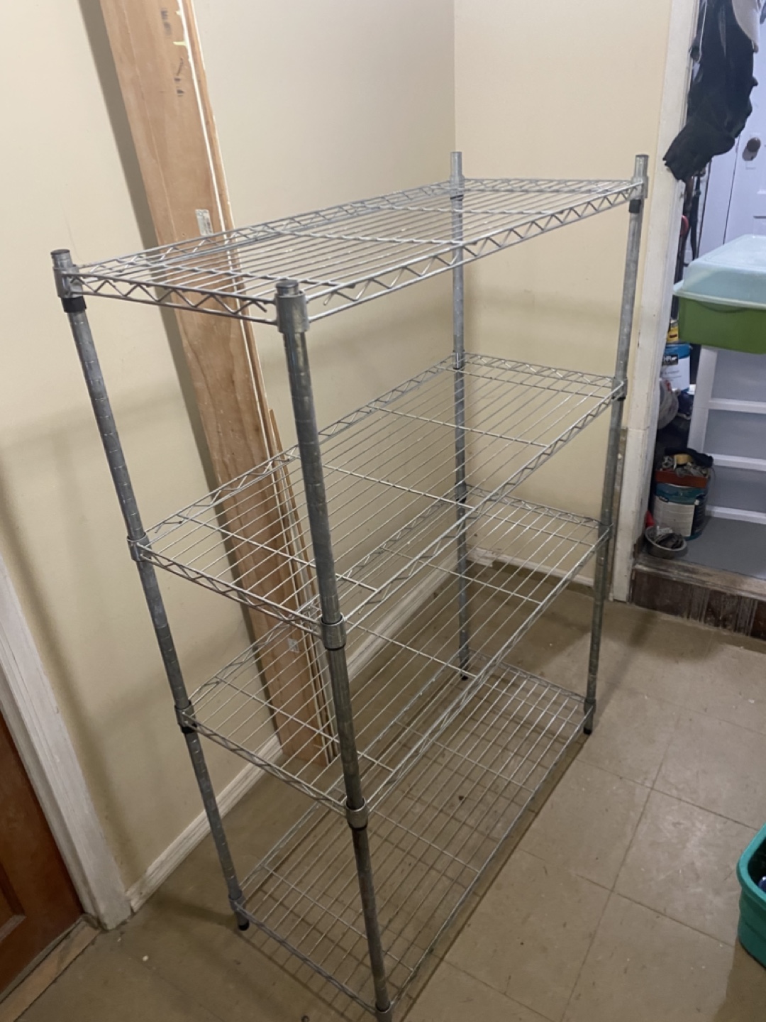 Wired shelves metal rack for storage - photo 2