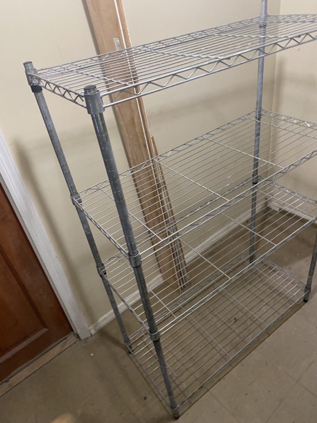Wired shelves metal rack for storage - photo 4