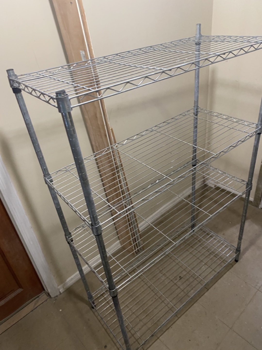 Wired shelves metal rack for storage - photo 5