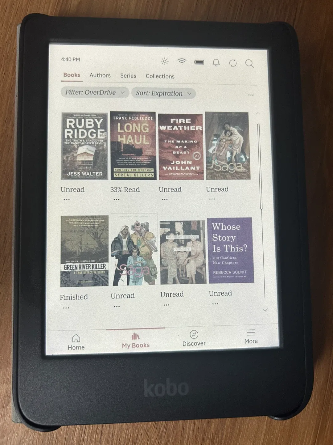 16 GB Kobo Clara Colour w/ Green Sleep Cover image indicator(6)