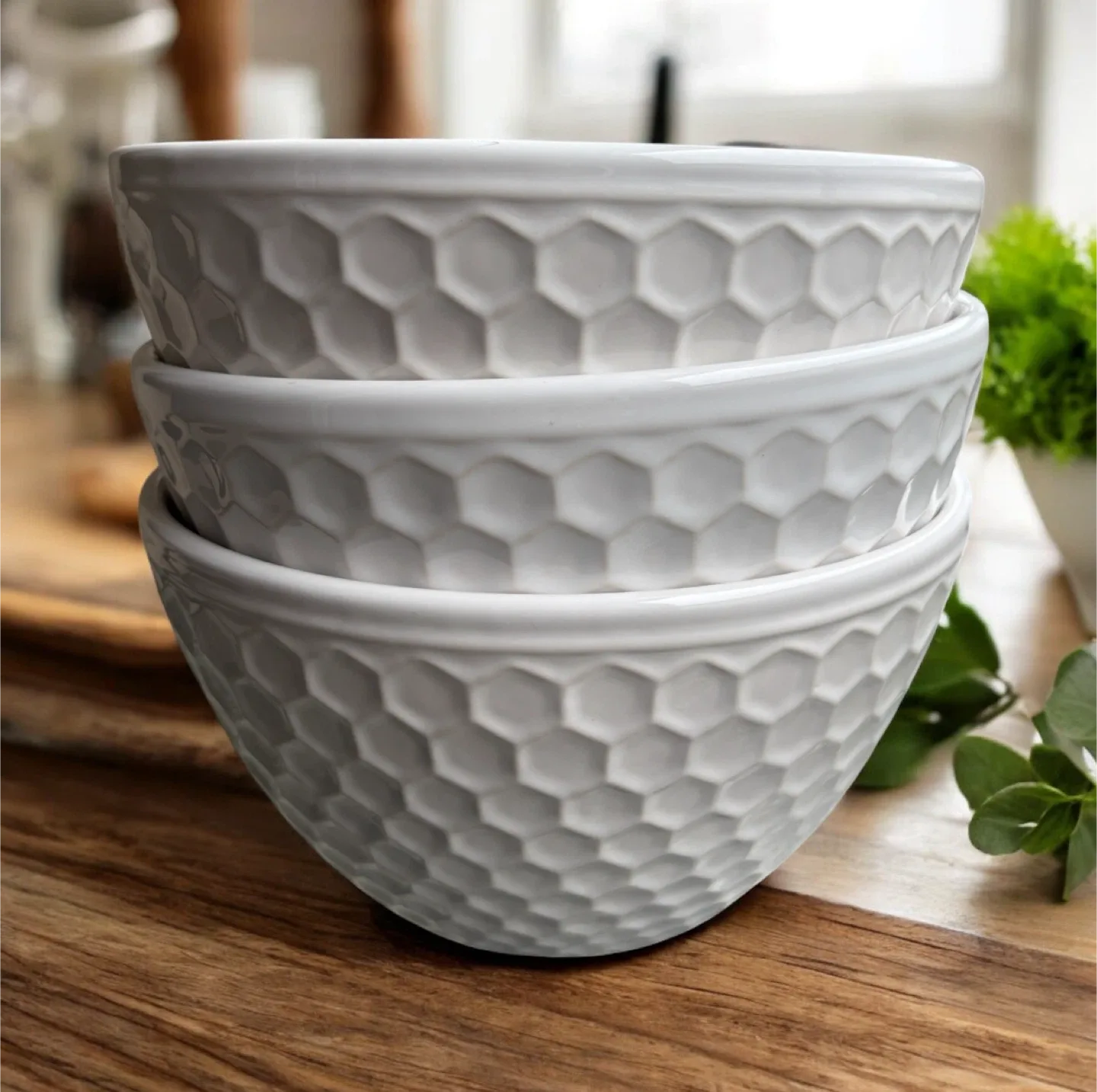 All 3 for $10; *New* Primagera White Serving Bowls, 60oz image indicator(4)