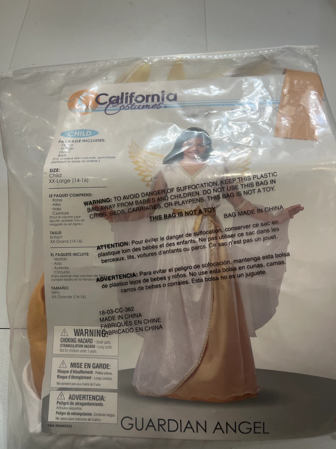 California Costumes Guardian Angel XX-Large (14-16)