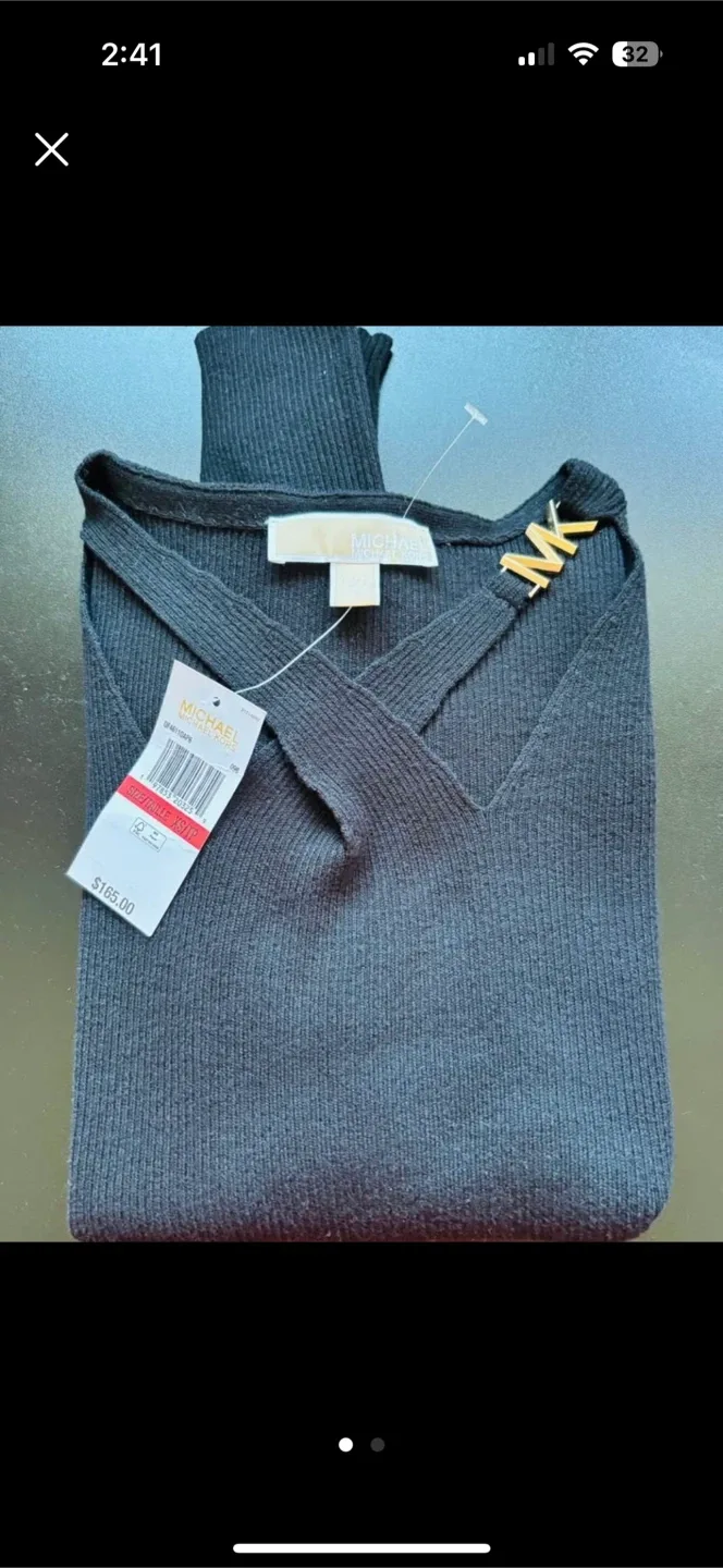 New Michael Kors Knit Top, Size M thumbnail