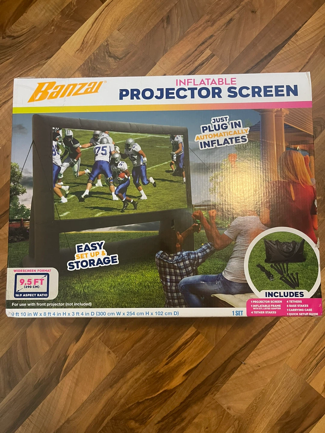 Banzai Inflatable Projector Screen - 9.5 ft