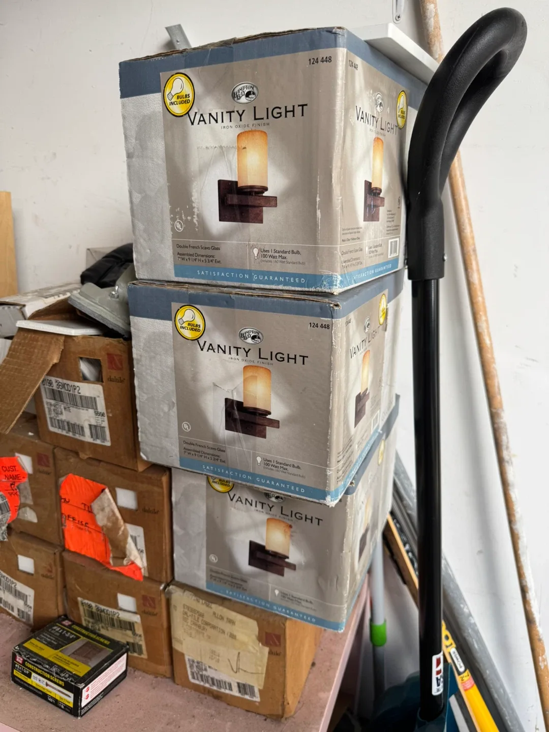 Hampton Bay Vanity Light - Iron Oxide Finish image indicator(2)