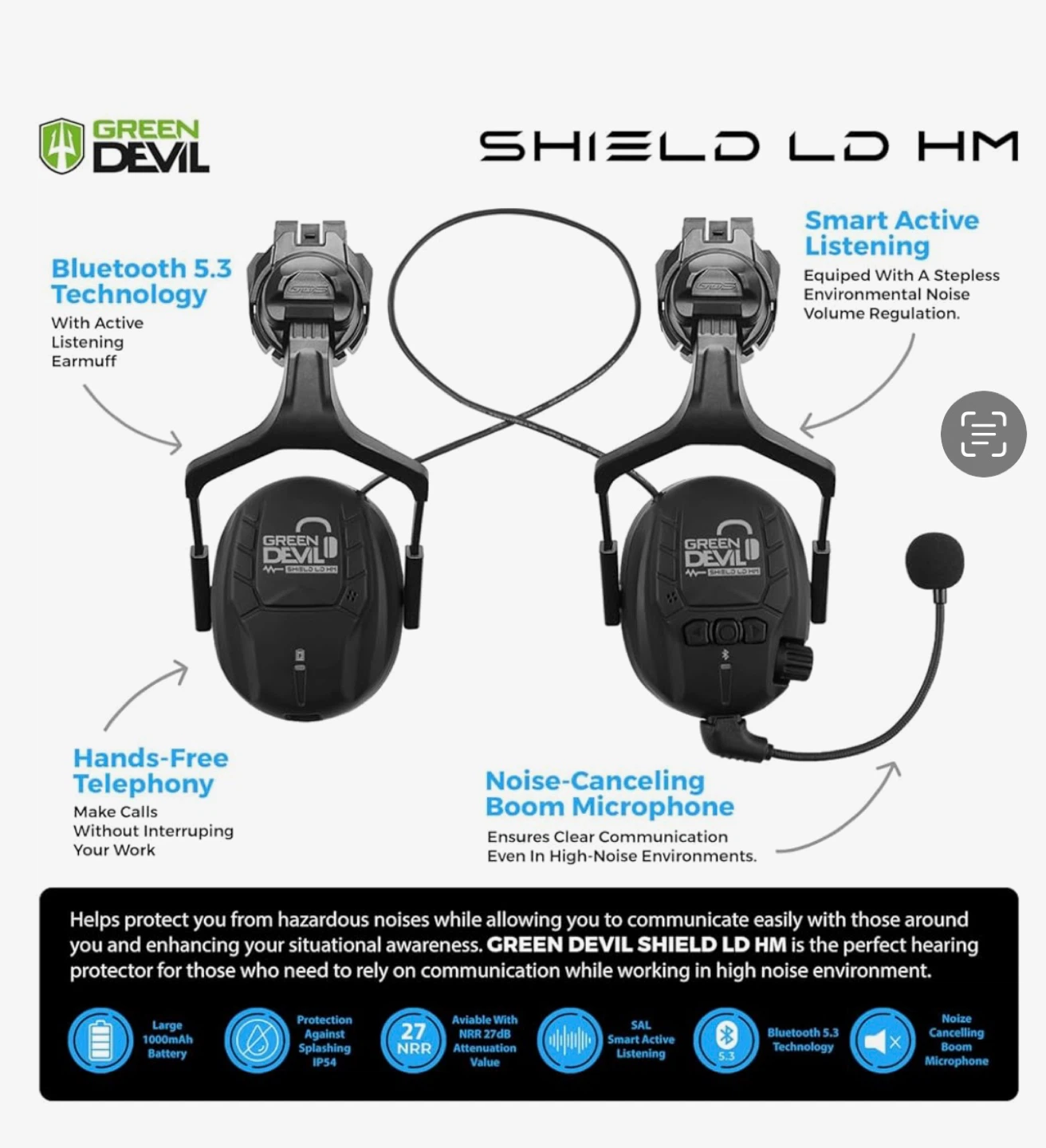 Green Devil SHIELD LD HM Noise Cancelling Headphones - photo 3