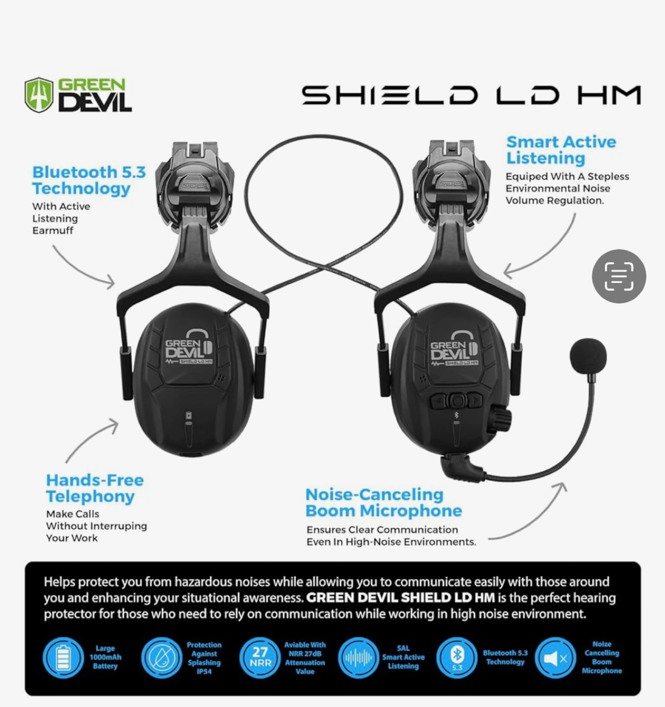 Green Devil SHIELD LD HM Noise Cancelling Headphones - photo 4