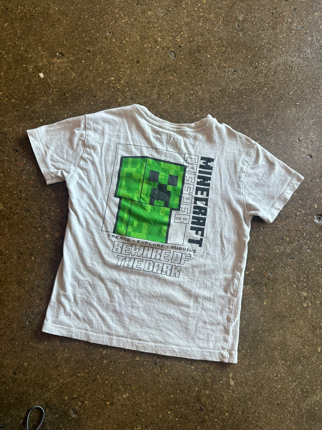 Boys Small Minecraft Creeper Graphic T-Shirt - photo 3