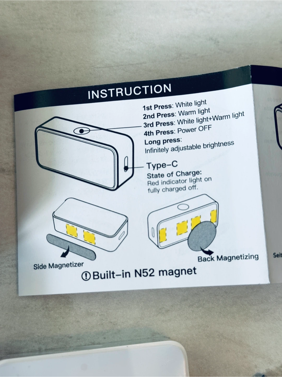 Magnetic phone fill / selfie light - photo 2