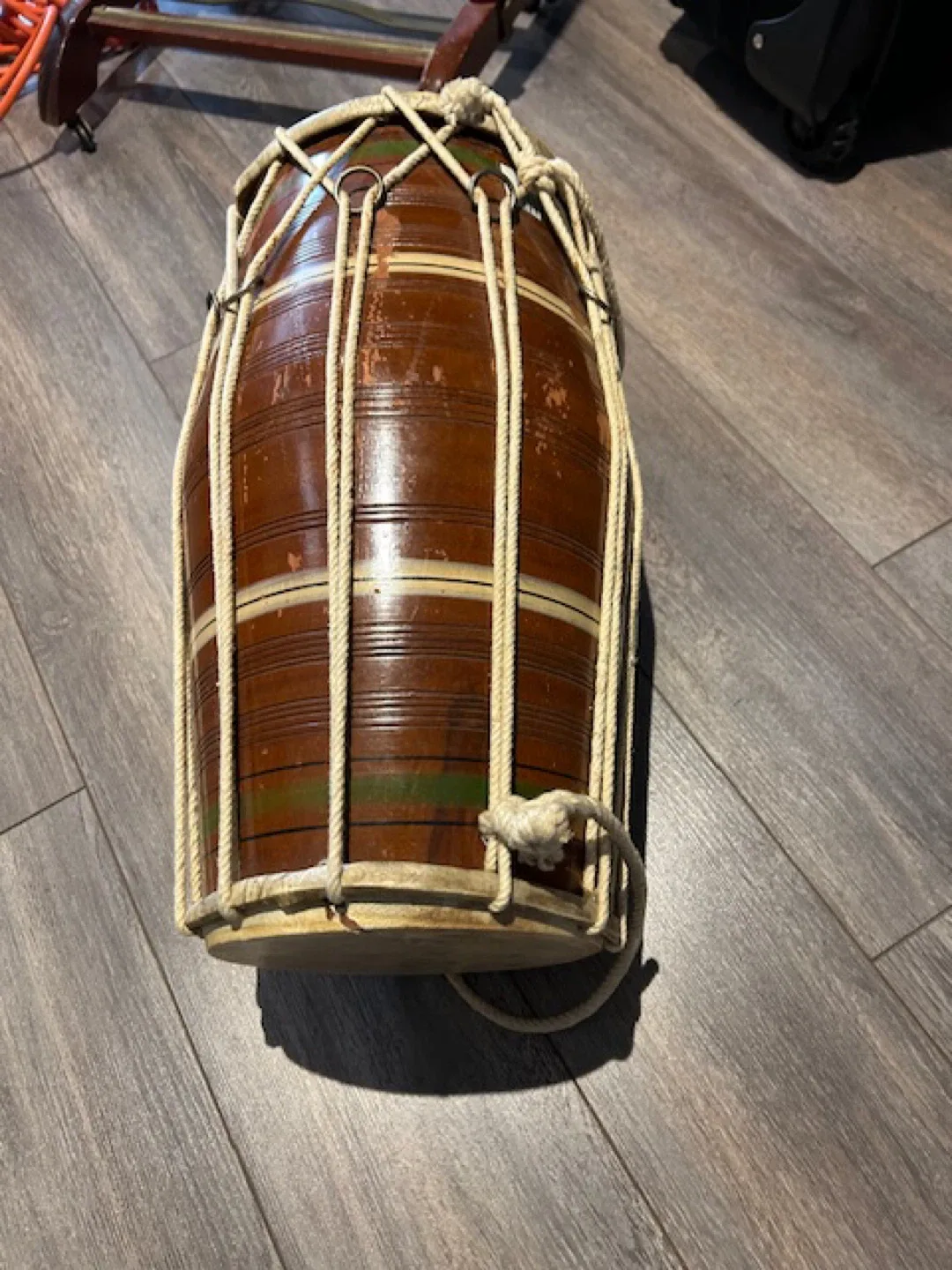 Handmade Wooden Dholak Drum image indicator(3)