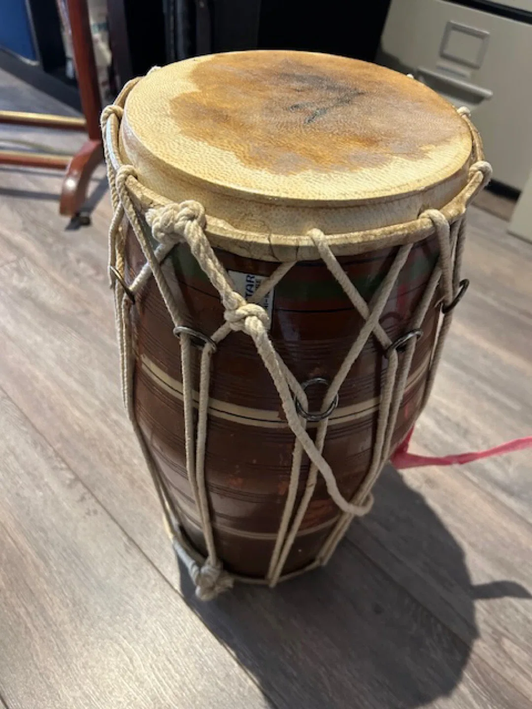 Handmade Wooden Dholak Drum image indicator(2)