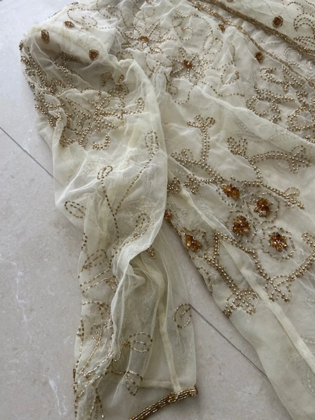 Embroidered Cream Coloured Cardigan image indicator(5)