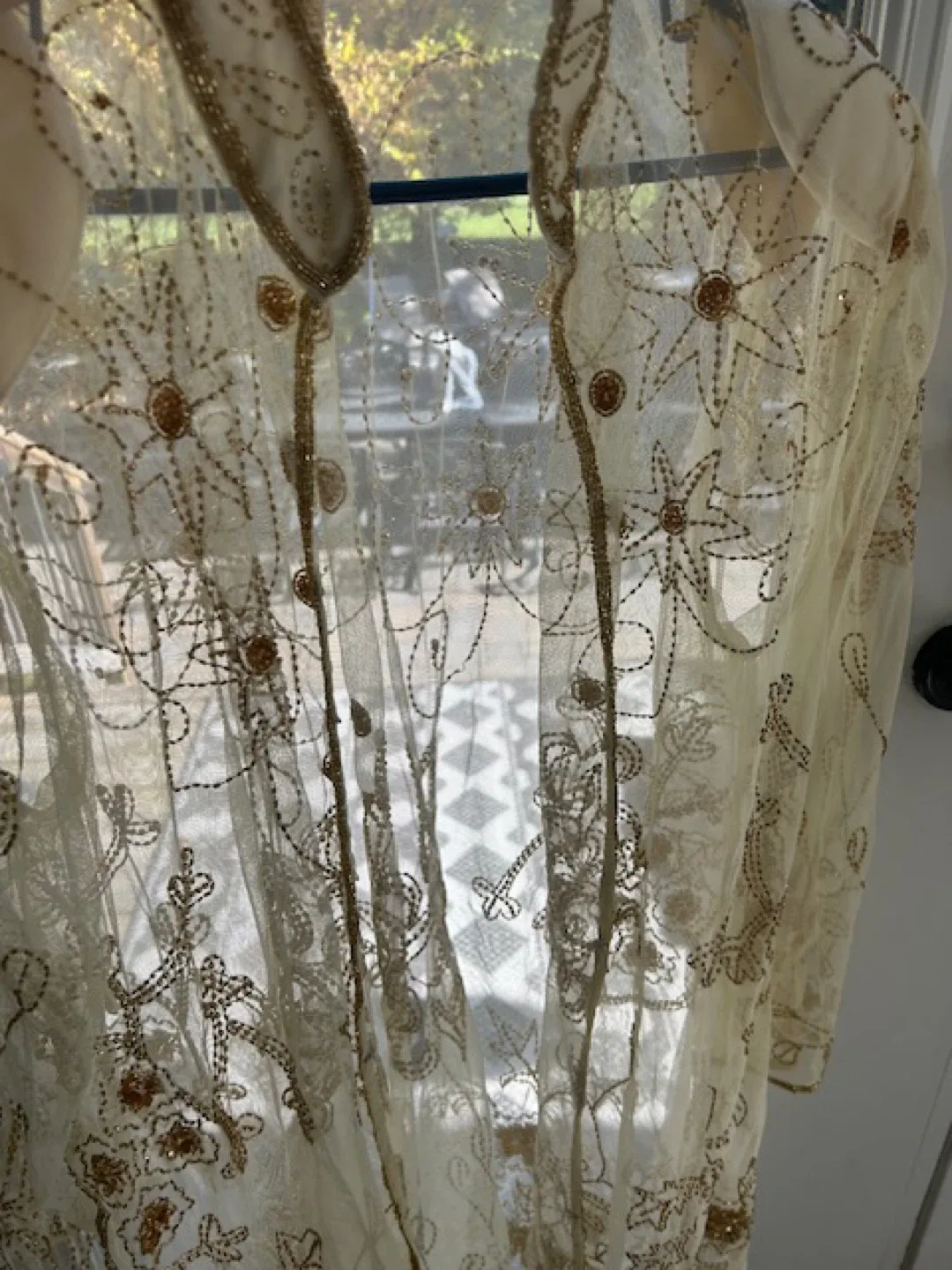 Embroidered Cream Coloured Cardigan image indicator(4)