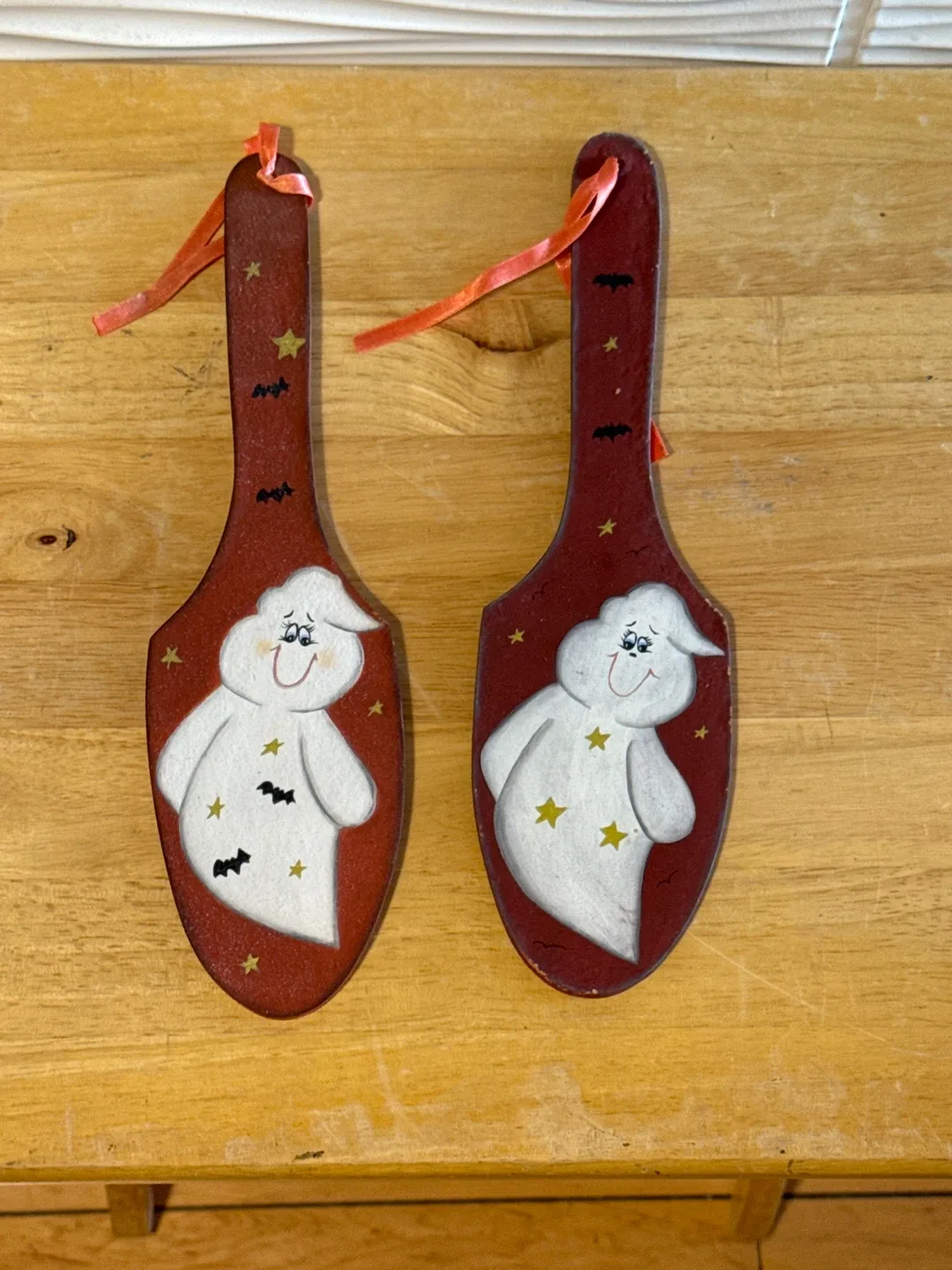 Halloween Ghost Wooden Spoons Decor thumbnail