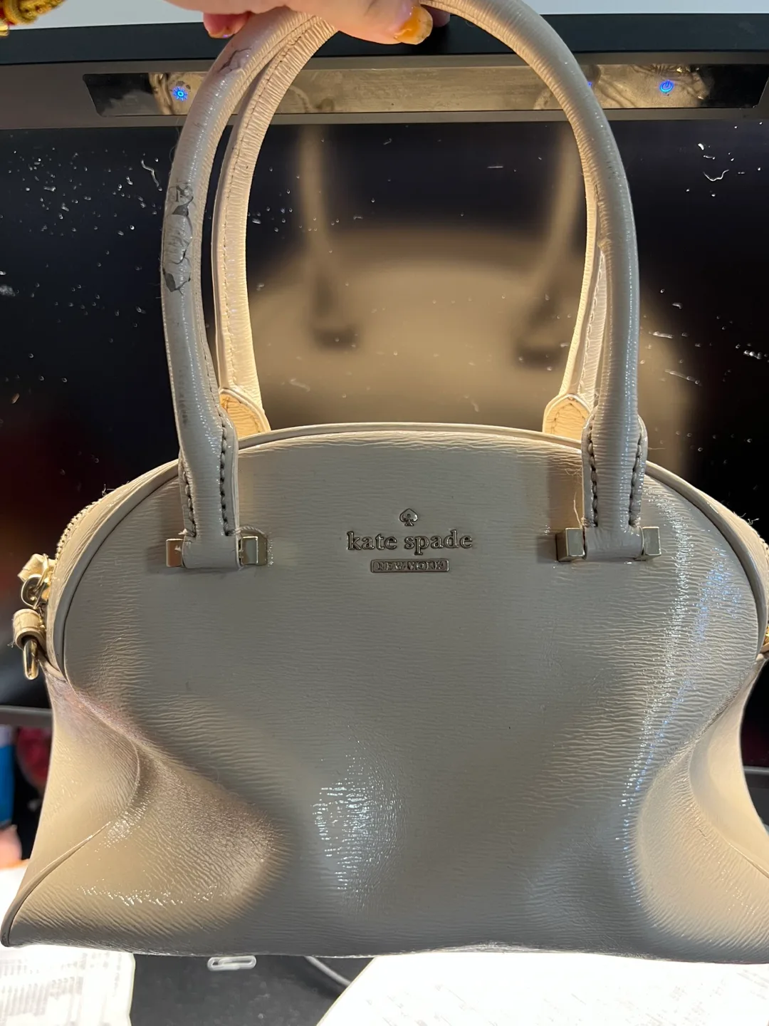 Kate Spade Dome Satchel - Beige thumbnail