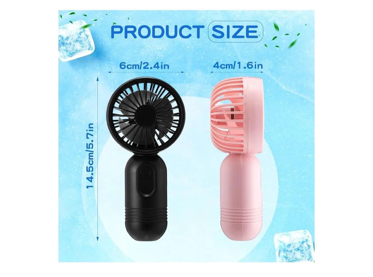 Portable Handheld Mini Fan image indicator(2)