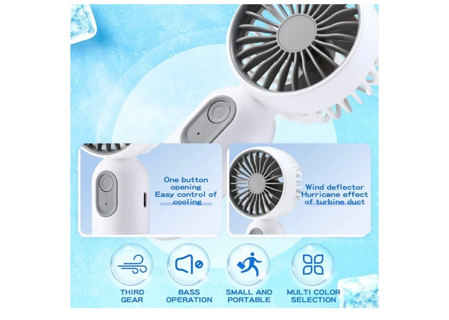 Portable Handheld Mini Fan image indicator(4)