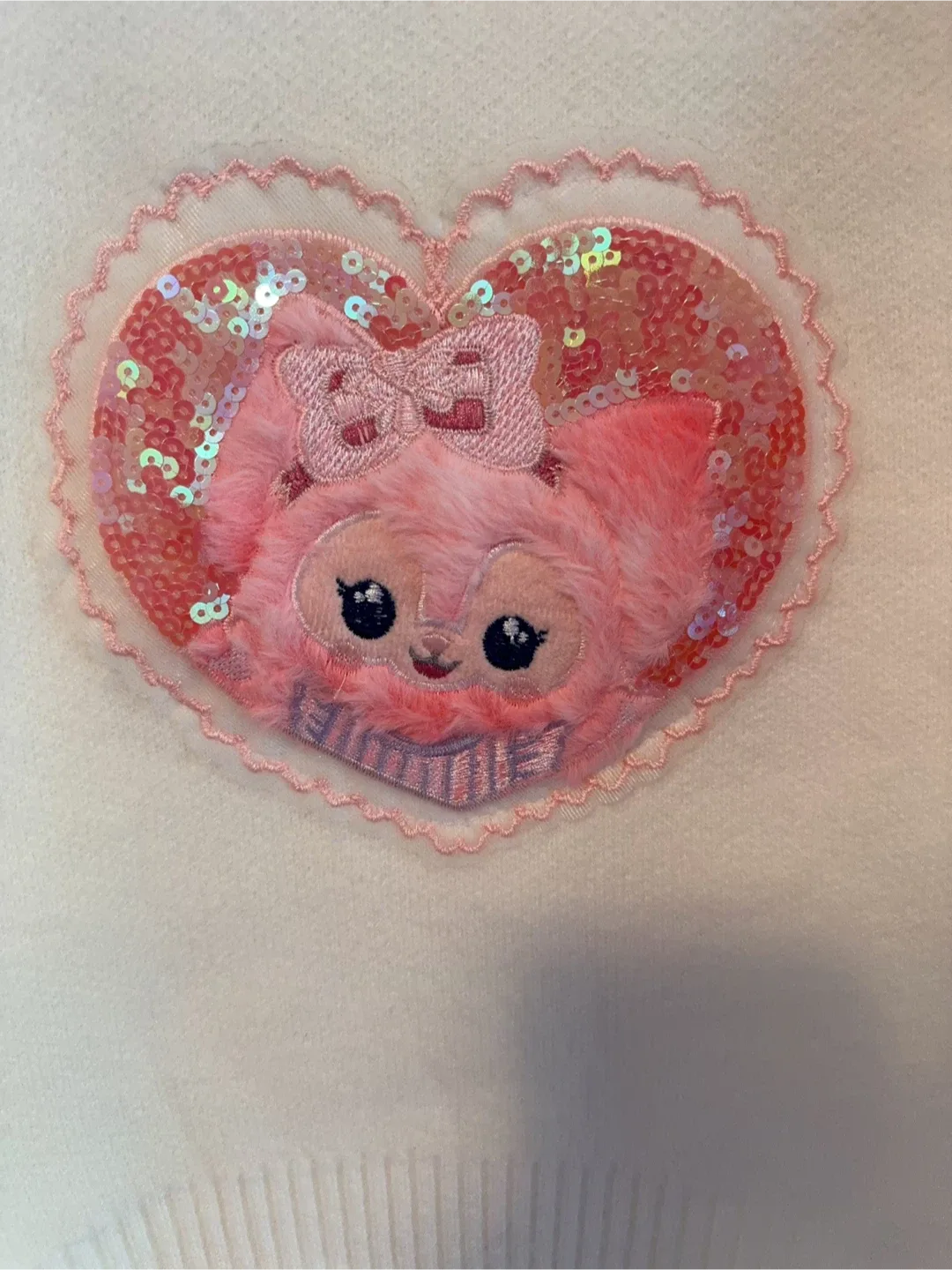 Lingna Belle Kids Sweater - Pink & White Toddler 5-6T image indicator(2)