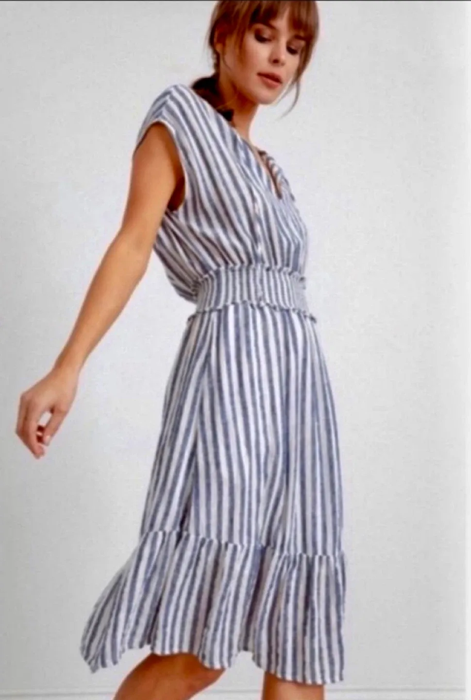 Rails Striped Dress, Size L thumbnail