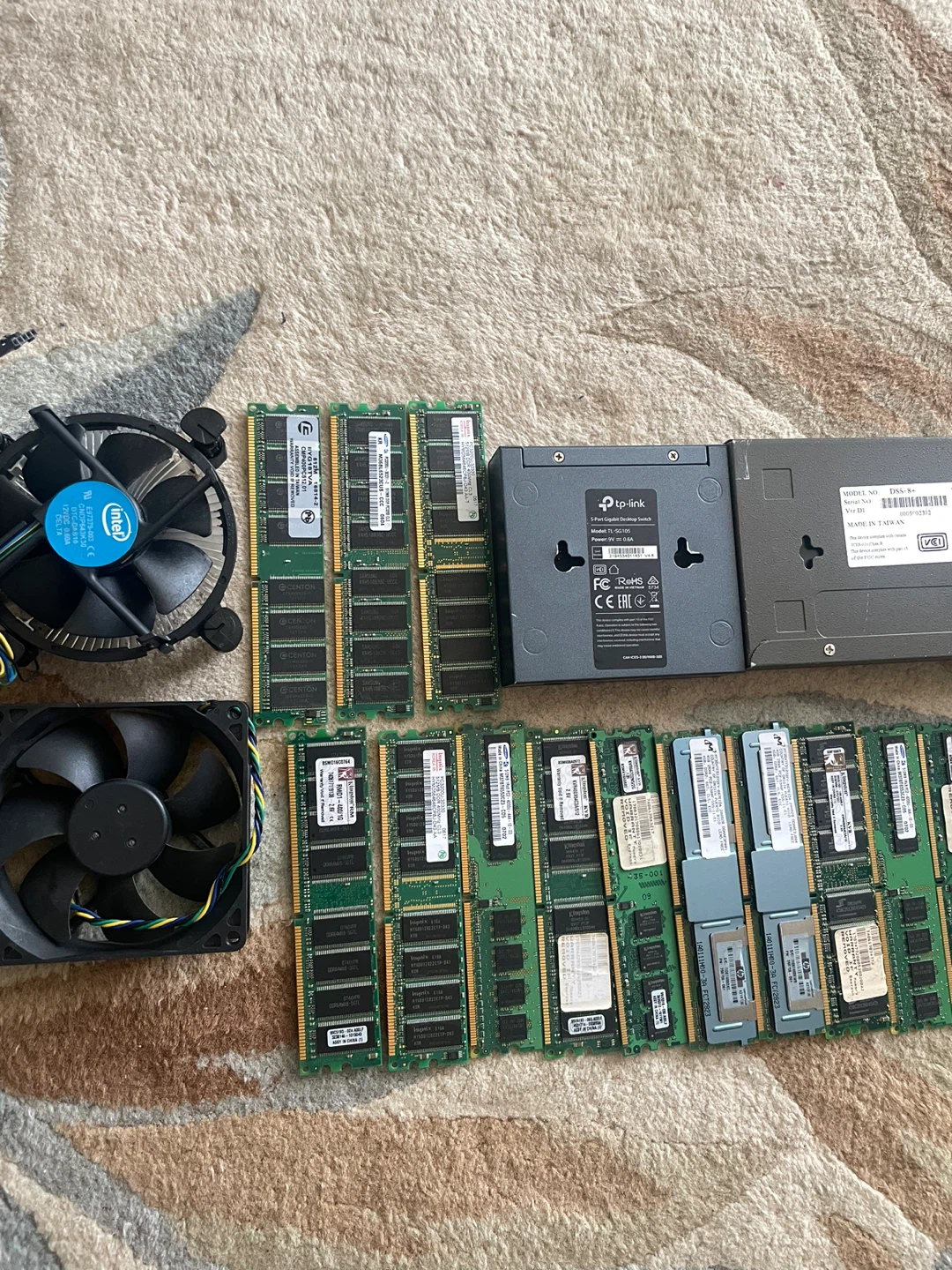 PC Cooling Fans, RAM, and Gigabit Switch - photo 2