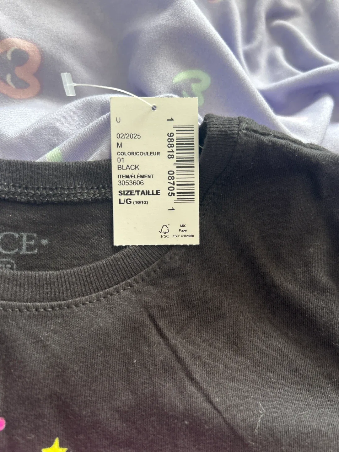 Black T-Shirt - Size L (10/12) image indicator(2)