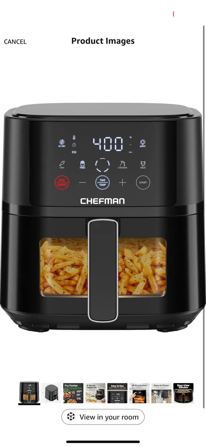 Chefman 4-Quart Air Fryer thumbnail