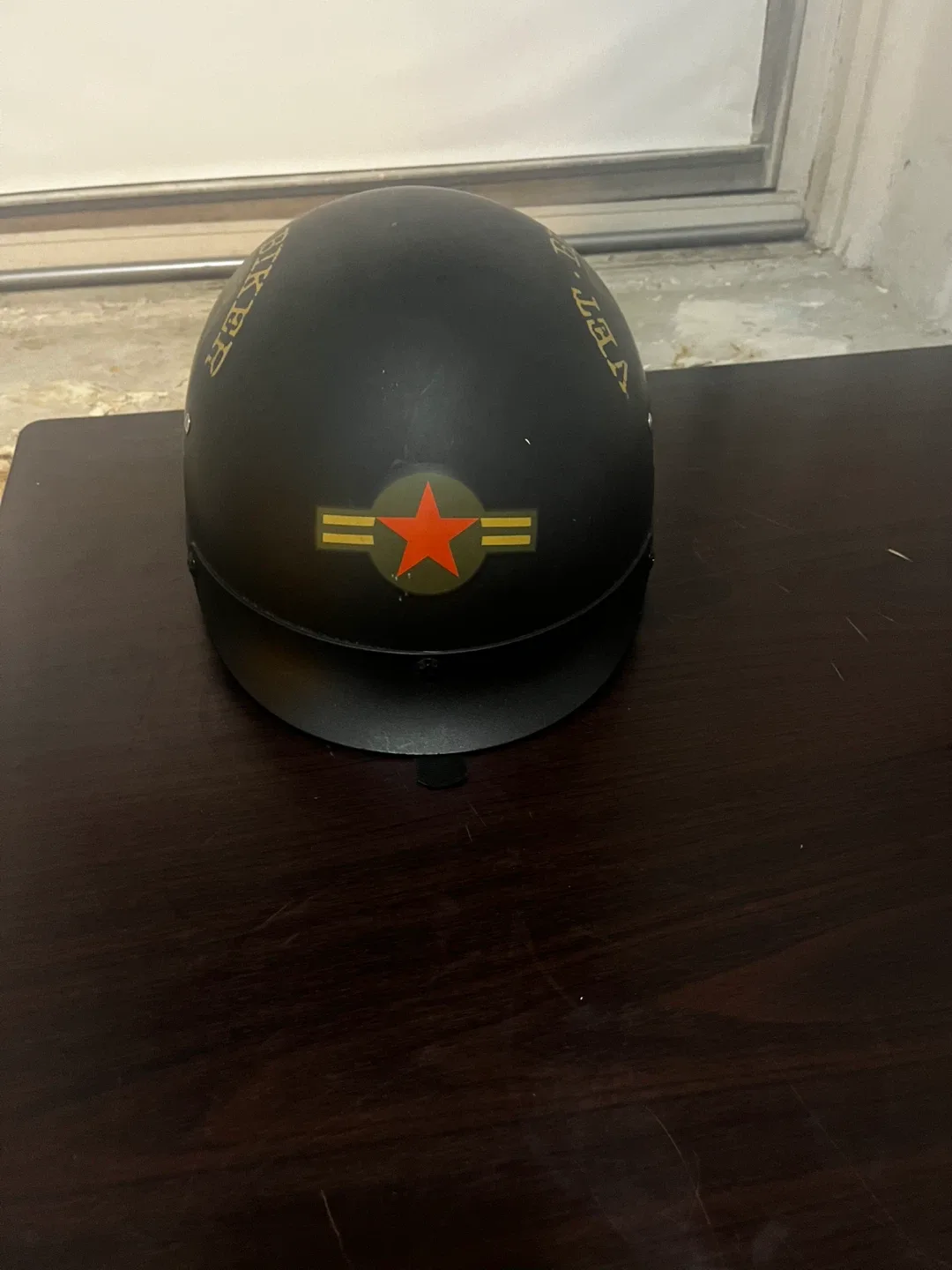 VET Biker Warrior Helmet - Black thumbnail