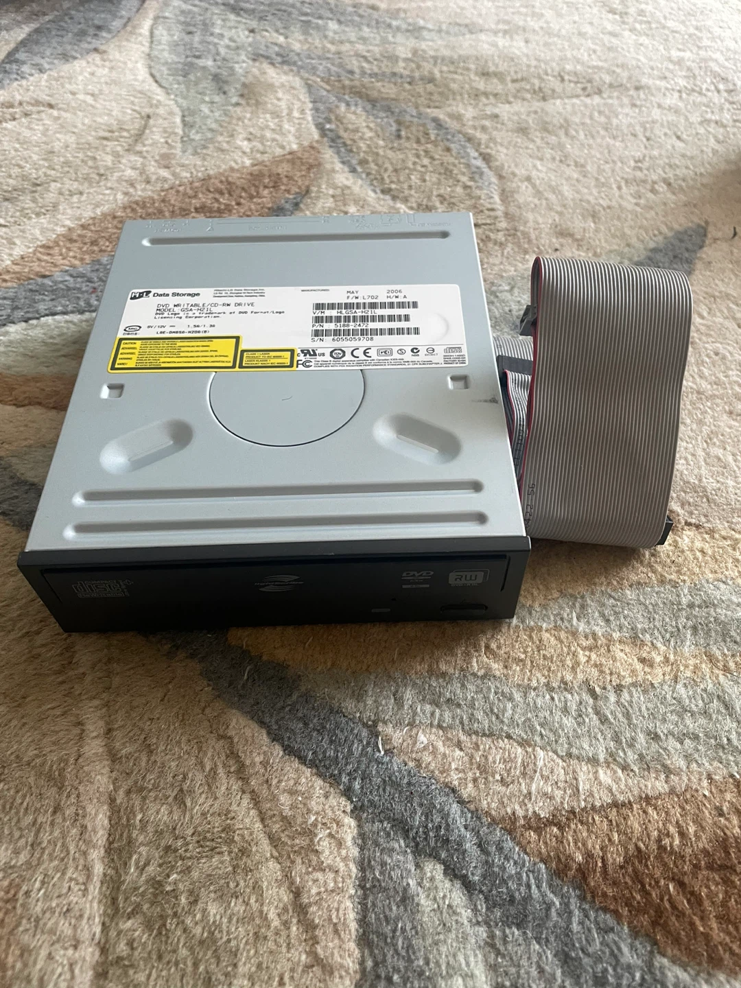 LG GSA-H21L DVD Writer CD-RW Drive with Cable