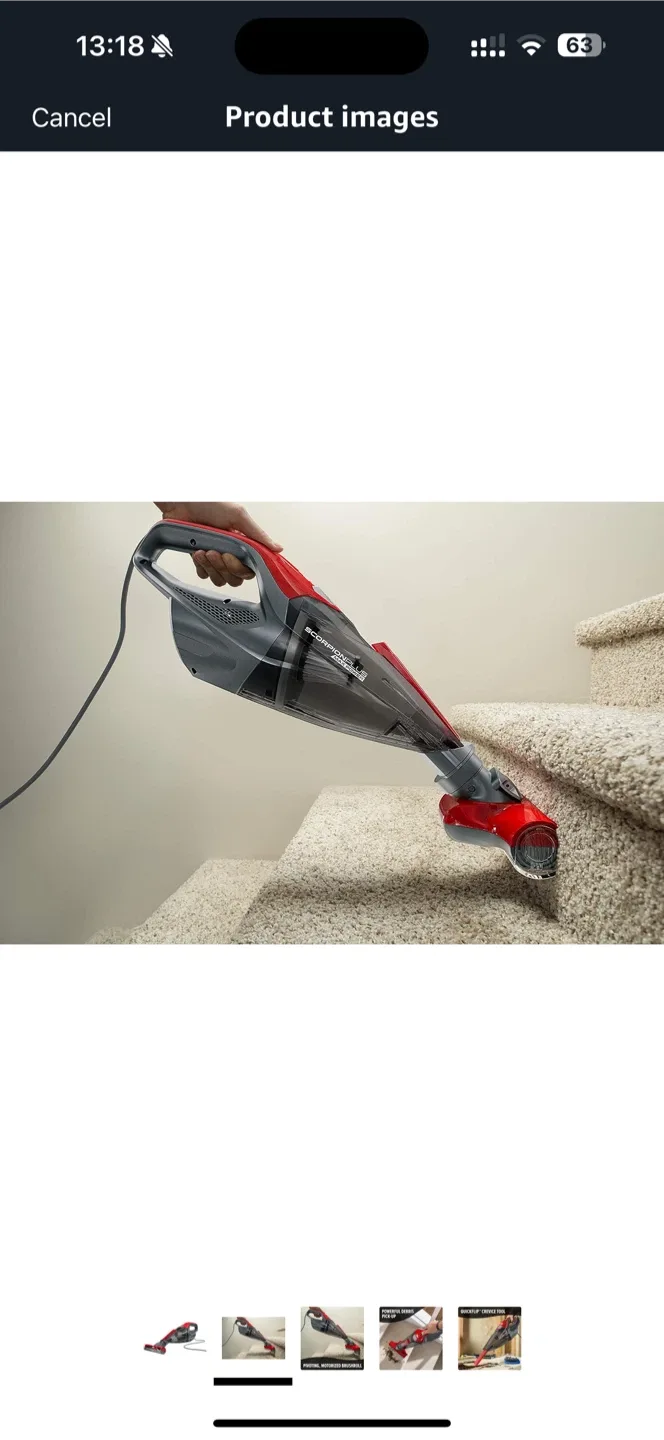 Dirt Devil Scorpion QuickFlip Corded Bagless Handheld Vacuum image indicator(2)