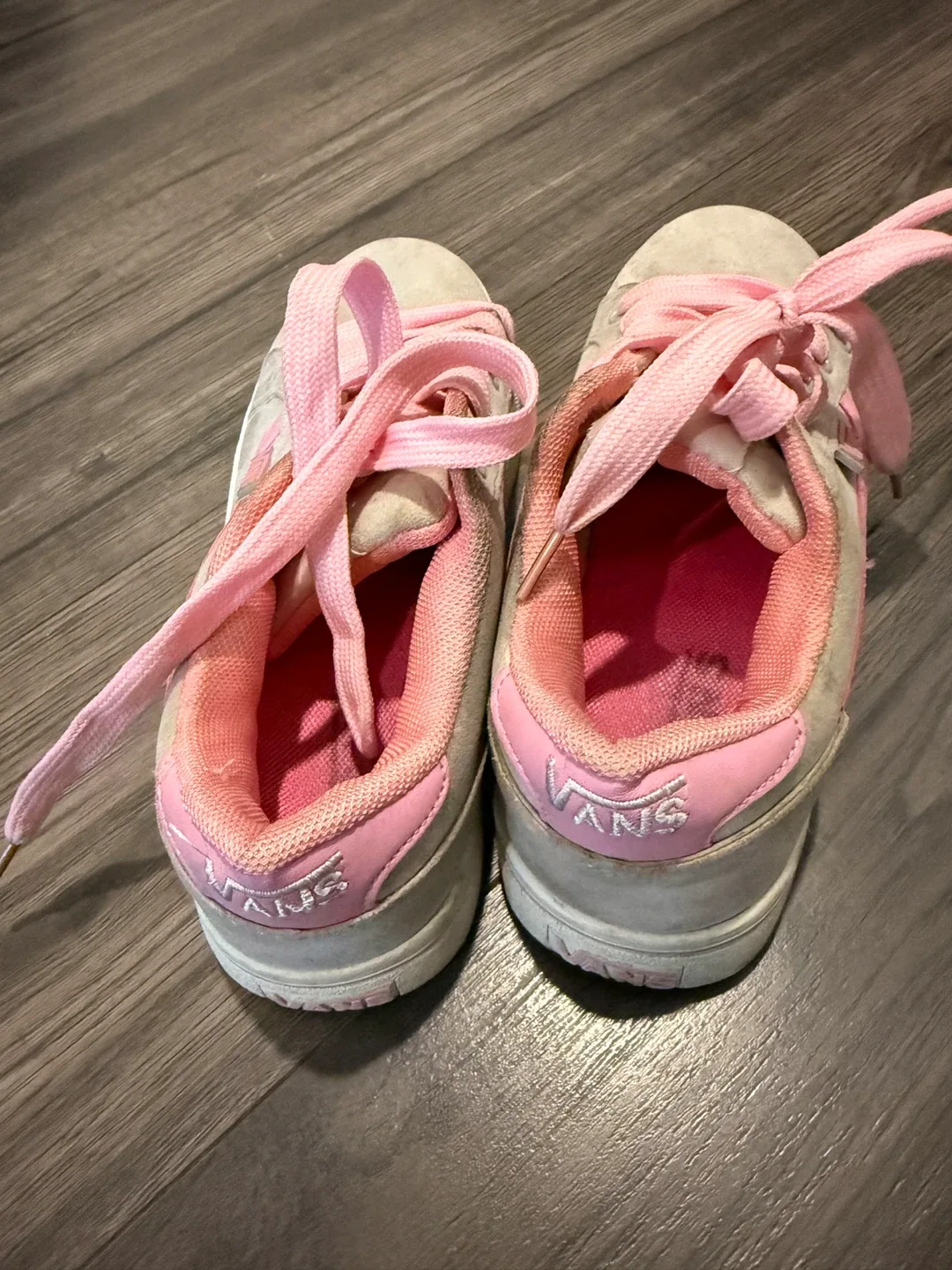 Vans Pink/Grey Sneakers - Size 5.5 (Youth) image indicator(3)