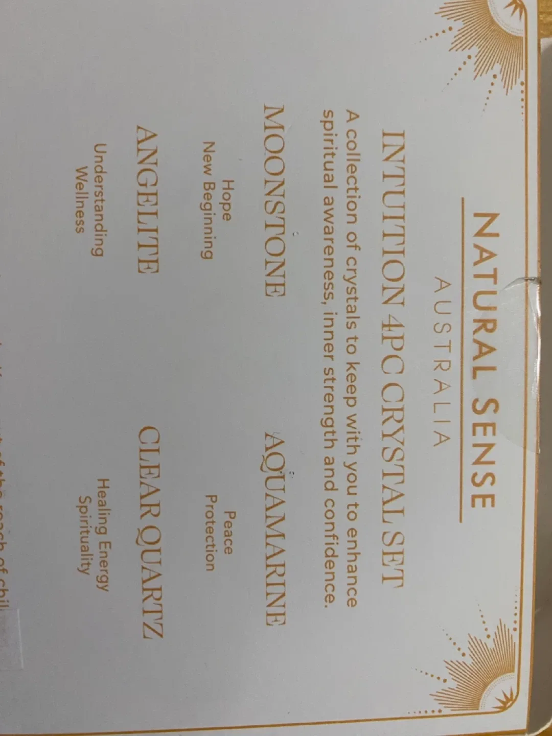 Natural Sense Intuition 4PC Crystal Set image indicator(4)