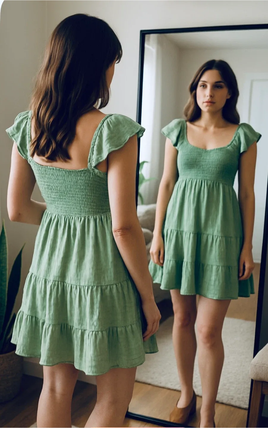 Thirty/Thirty Green Dress - Size L thumbnail