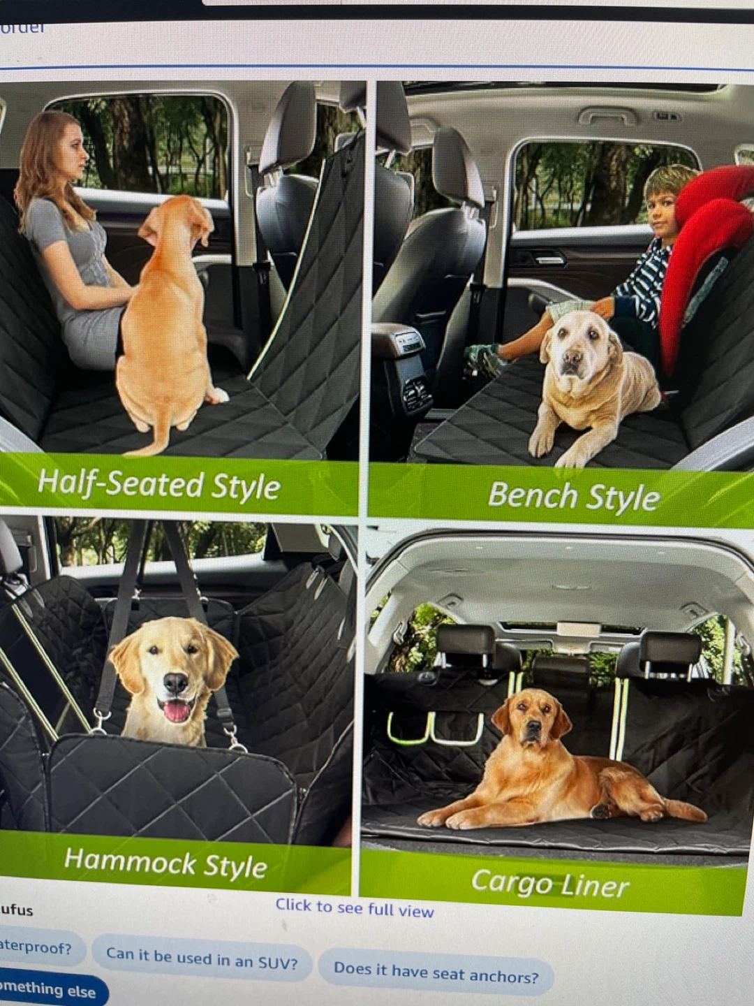 Dog Car Seat Cover - Waterproof, scratch proof & Anti-Slip - photo 3