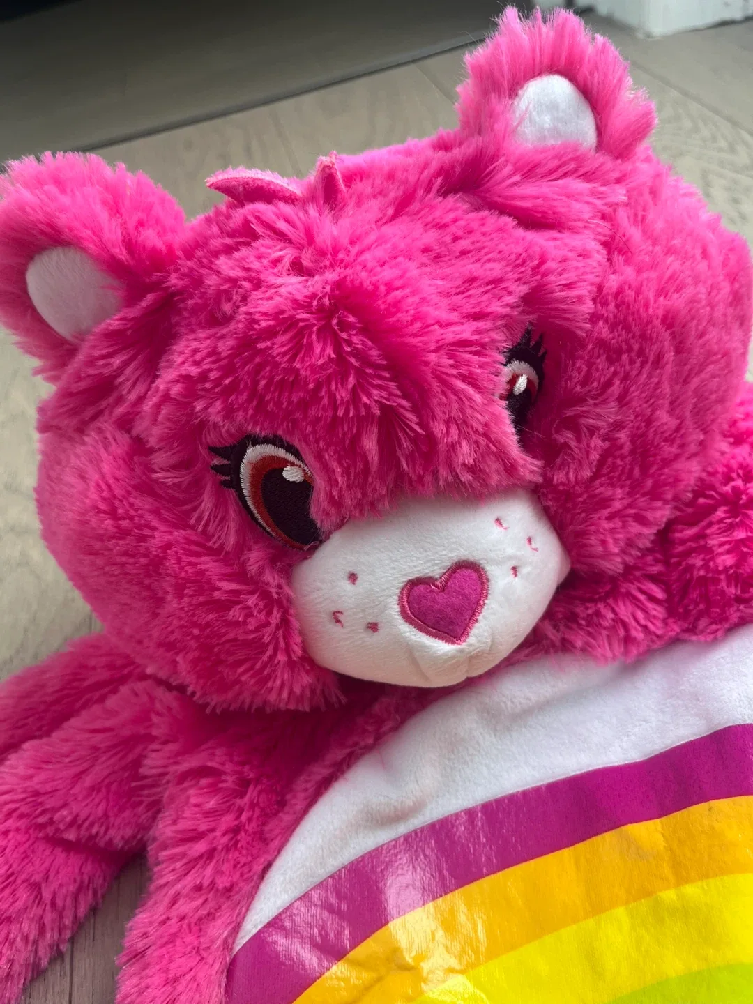 Toddler Care Bears Pink Halloween Costume with Hood image indicator(2)