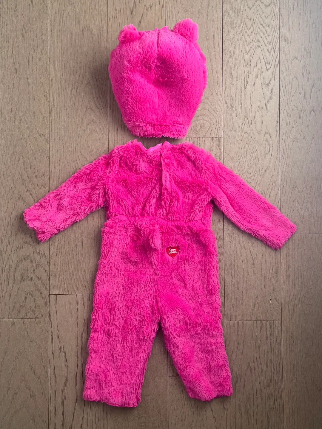 Toddler Care Bears Pink Halloween Costume with Hood image indicator(3)