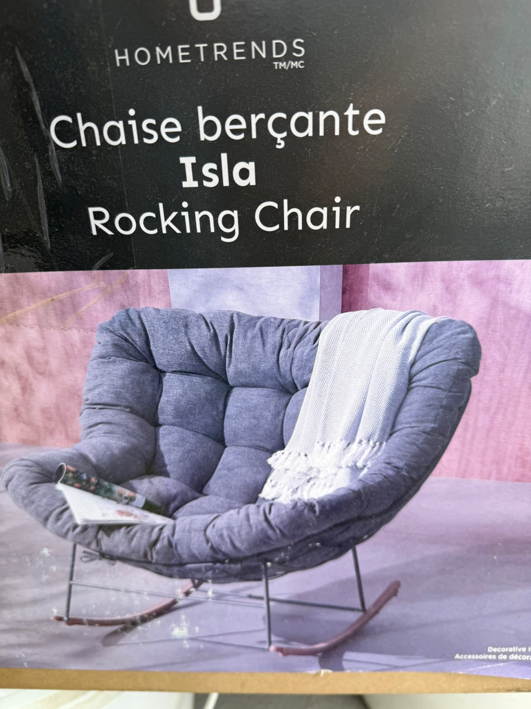 Grey Rocking Chair