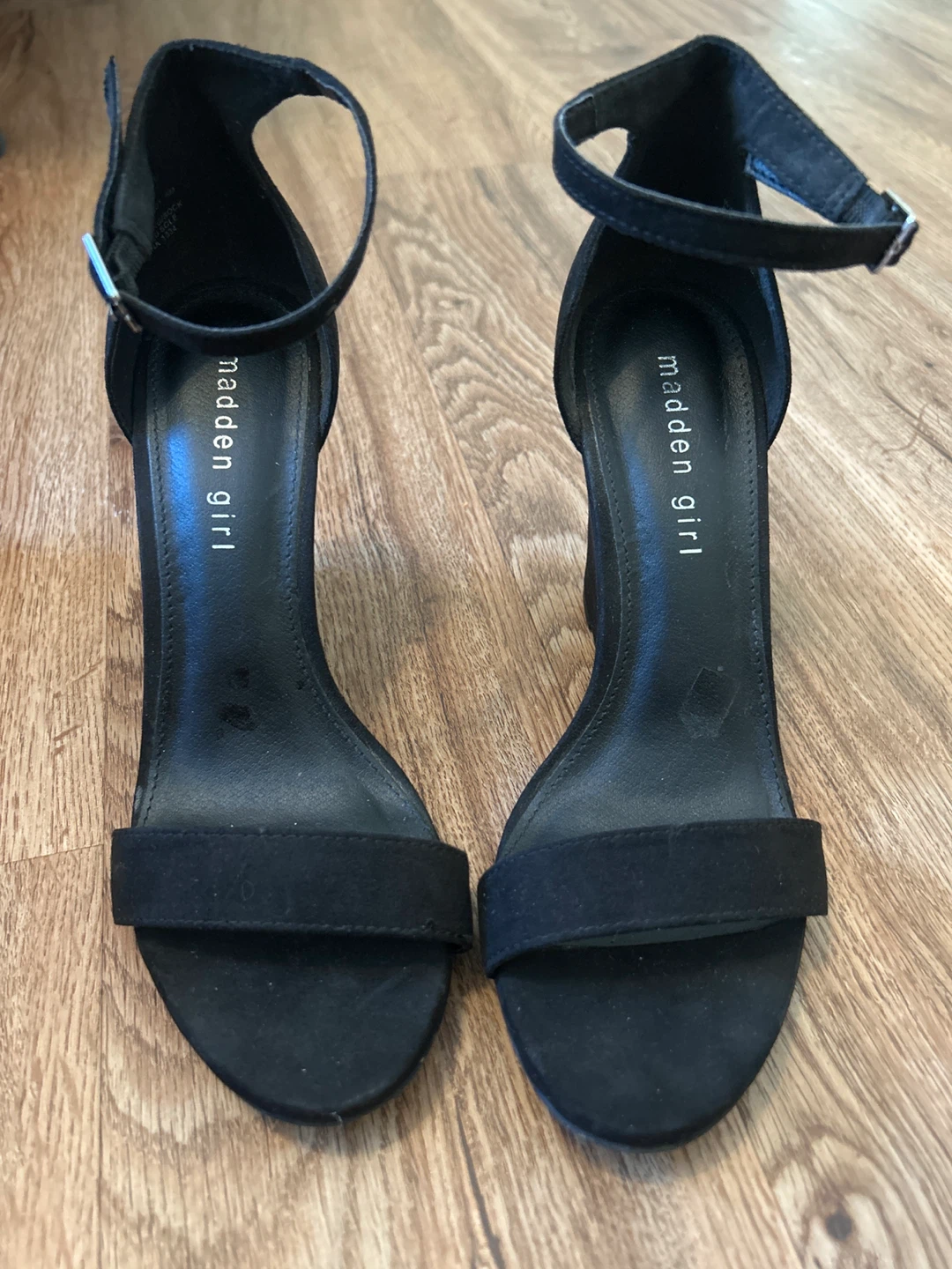 Madden Girl Willow Black Wedge Heels - Size 6 - photo 2