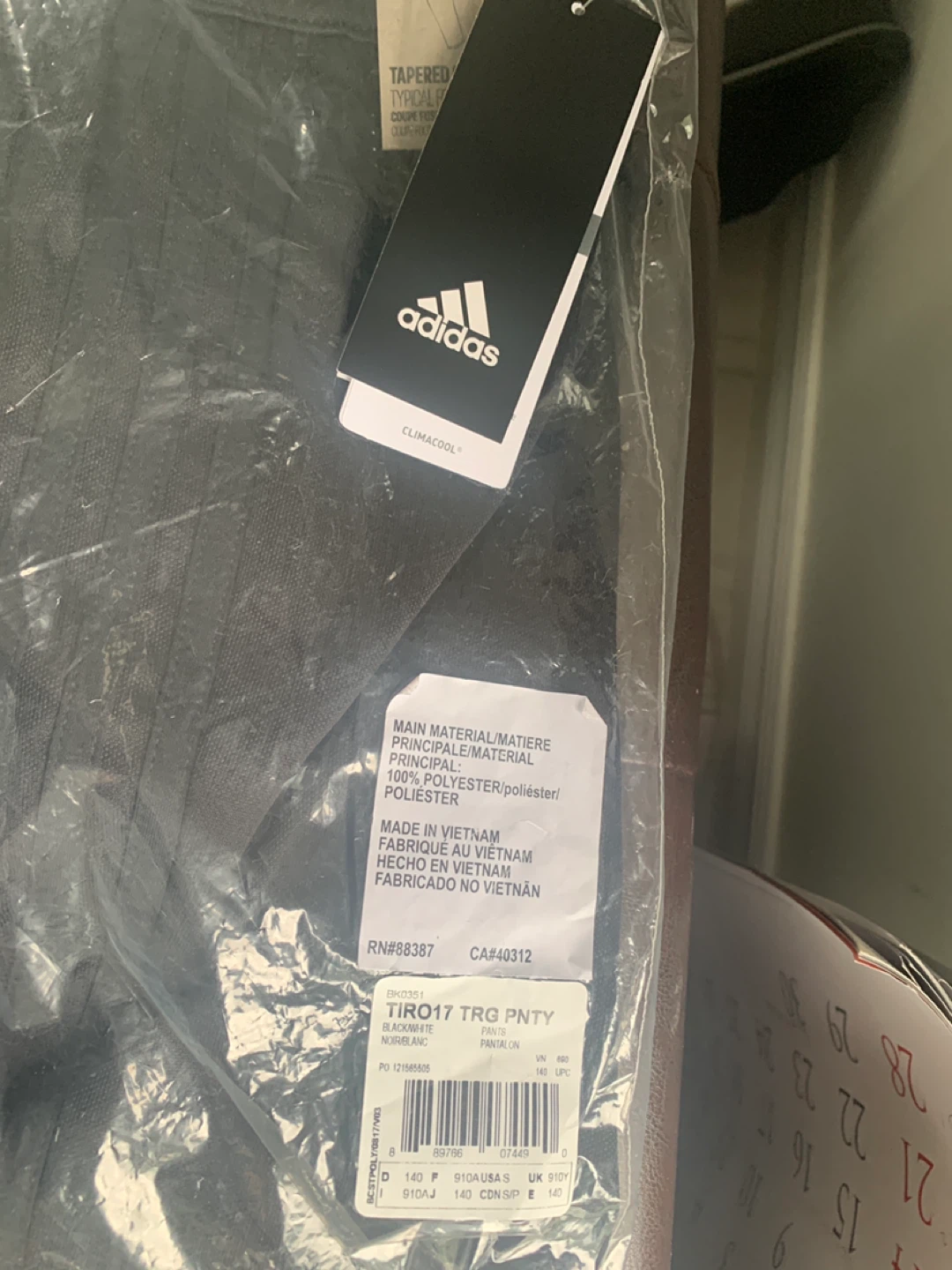 Adidas Tiro 17 Training Pants - Youth 9-10 years - New - photo 2