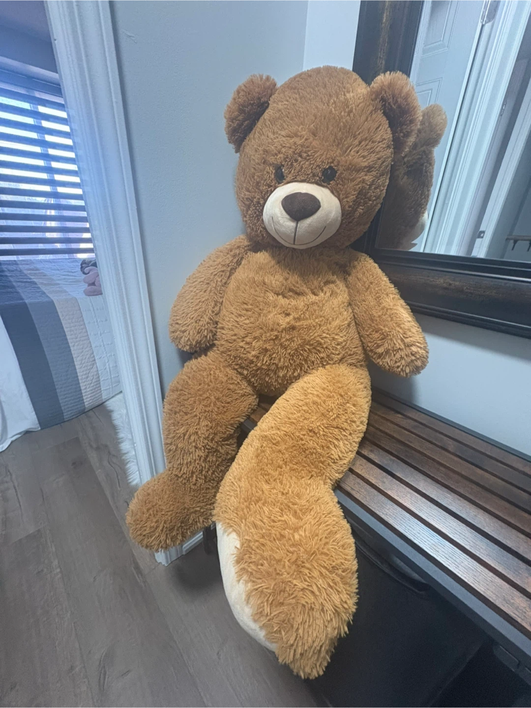 Large Brown Teddy Bear - 39 inches - photo 2