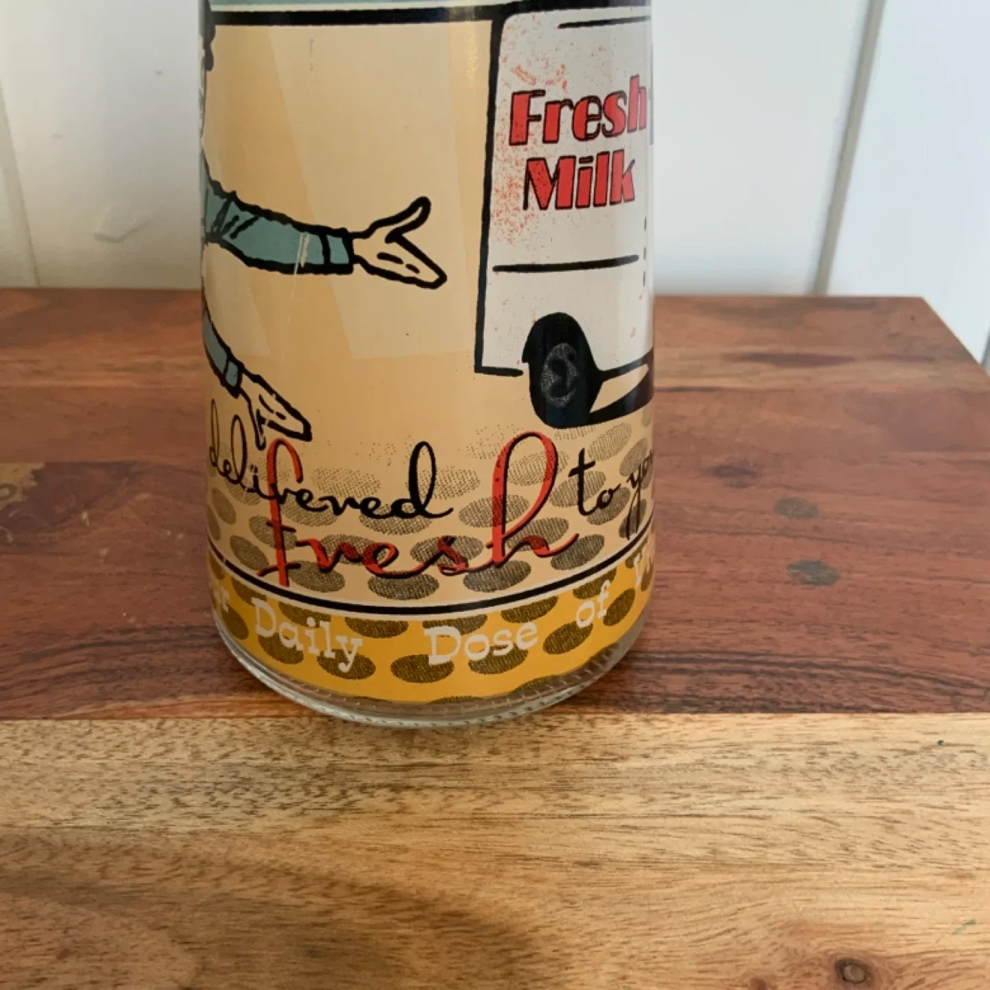 Vintage Fresh Milk Glass Bottle image indicator(5)