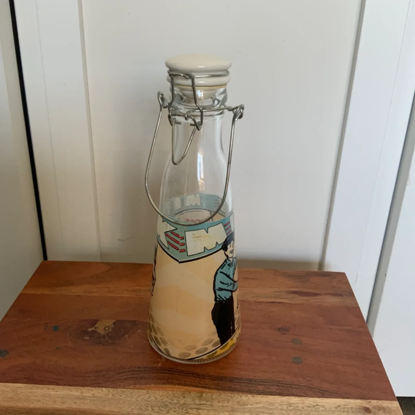 Vintage Fresh Milk Glass Bottle image indicator(4)
