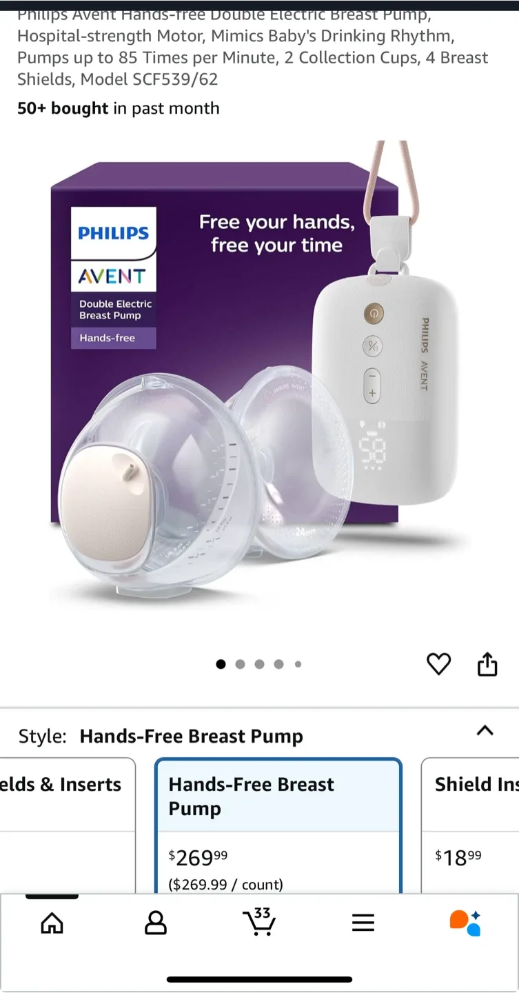 Philips Avent Double Electric Breast Pump - Hands-Free image indicator(2)