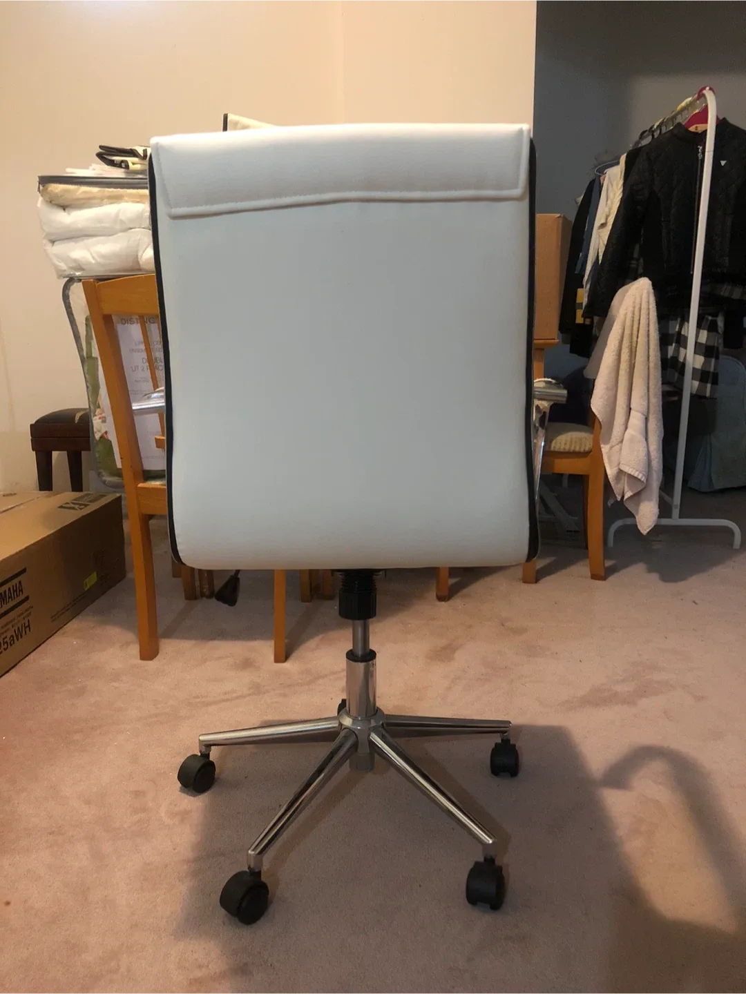 White office chair - Ergonomic Swivel Office Chair image indicator(4)