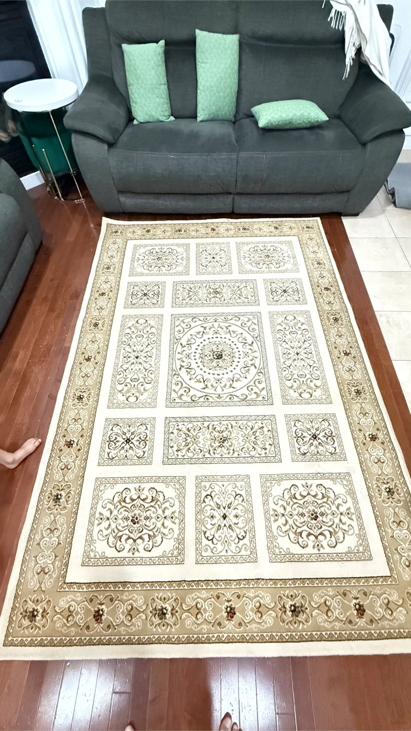 Area Rug - Beige/Brown Pattern